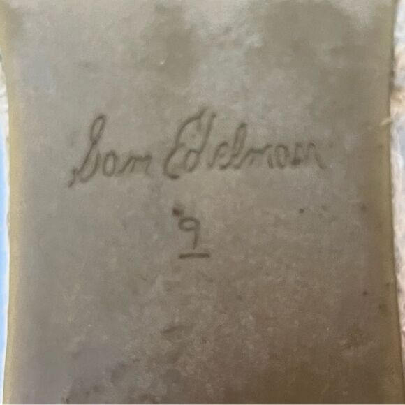 Sam Edelman Women's Espadrilles Black Leather Bow Top Size 9M Lynda - Picture 7 of 12